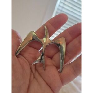 1967 MR. Seagull SARAH COVENTRY Silver Tone Bird Brooch Pin Dove Vintage Modern